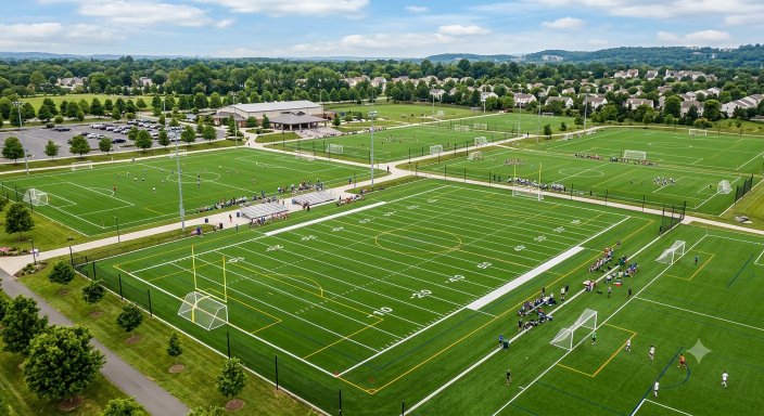 Sports fields multi-use artificial turf