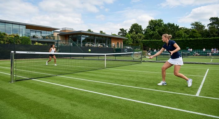 Premium tennis court artificial grass surface in Birmingham